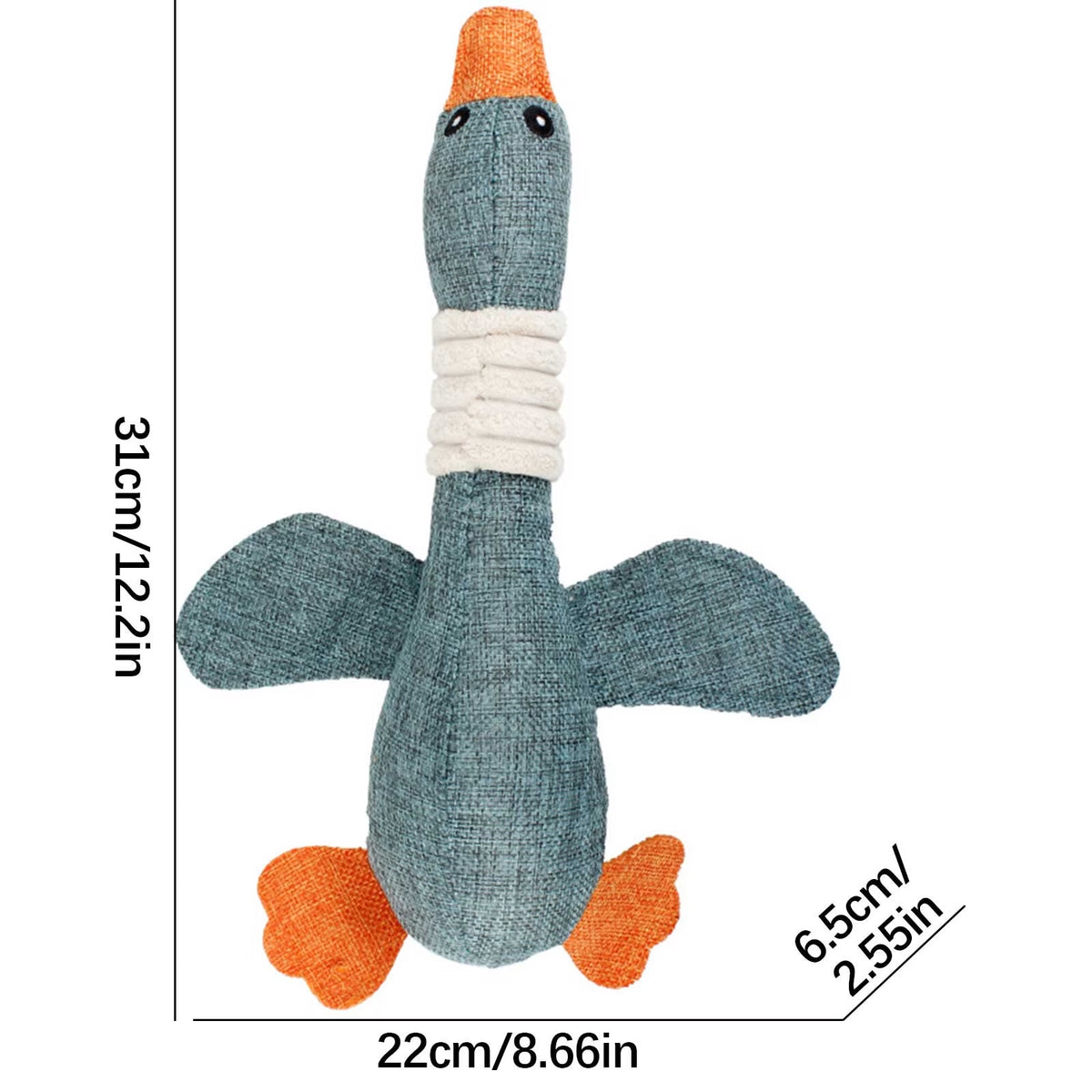 Dog Toys for Aggressive Chewers Small Medium Large Breed, Upgraded Goose Indestructible Dog Toys, Durable Stuffed Squeaky Chew Toys