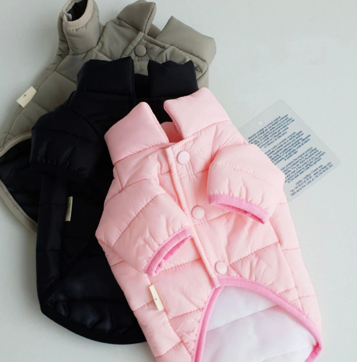 D-Ring Padded Jacket, S-2XL, Winter Jacket, Pet Clothing, Dog Jacket, Dog Fashion, Dog Apparel, Pet Clothing